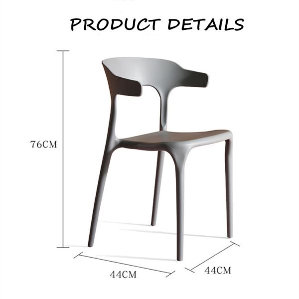 Lightweight Stackable Plastic Chairs With Armrest For Events Weddings