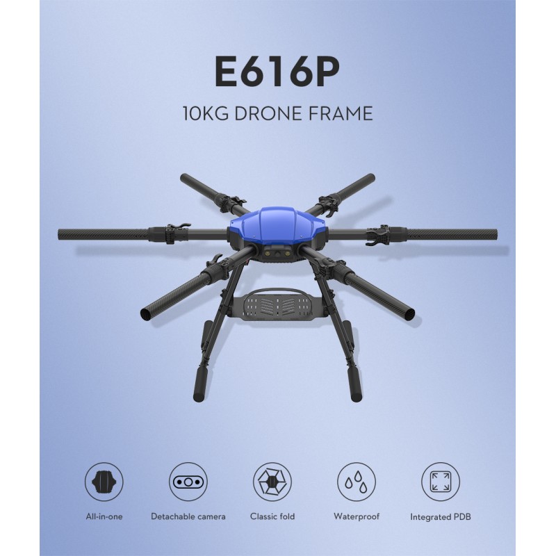 EFT E616P Six-axis Large Load Frame 16L Plant Protection Machine for Agricultural Use Drone Accessories