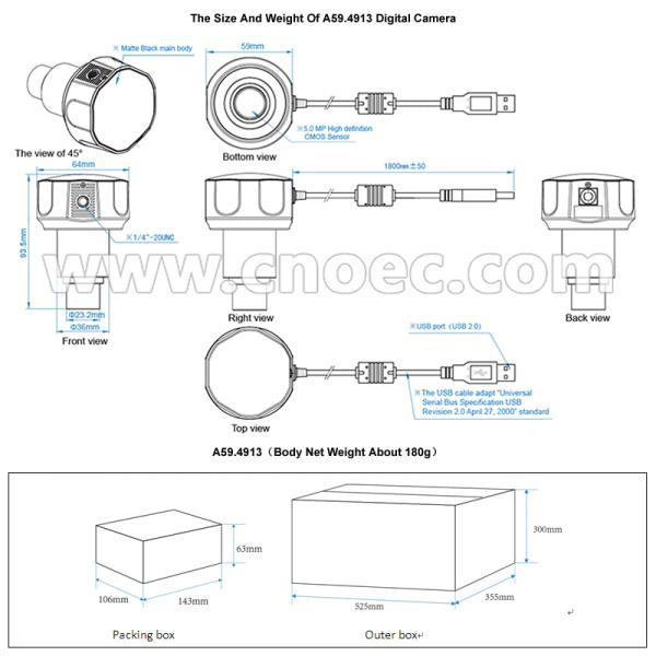 5.0M Digital Camera A59.4913 With Omnivision OV5640 CMOS ( Colorful ) Imaging Sensor