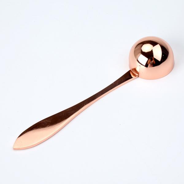 Rose Gold 304 Stainless Steel Coffee Tablespoon Mirror Polished 15ml Measuring Scoop