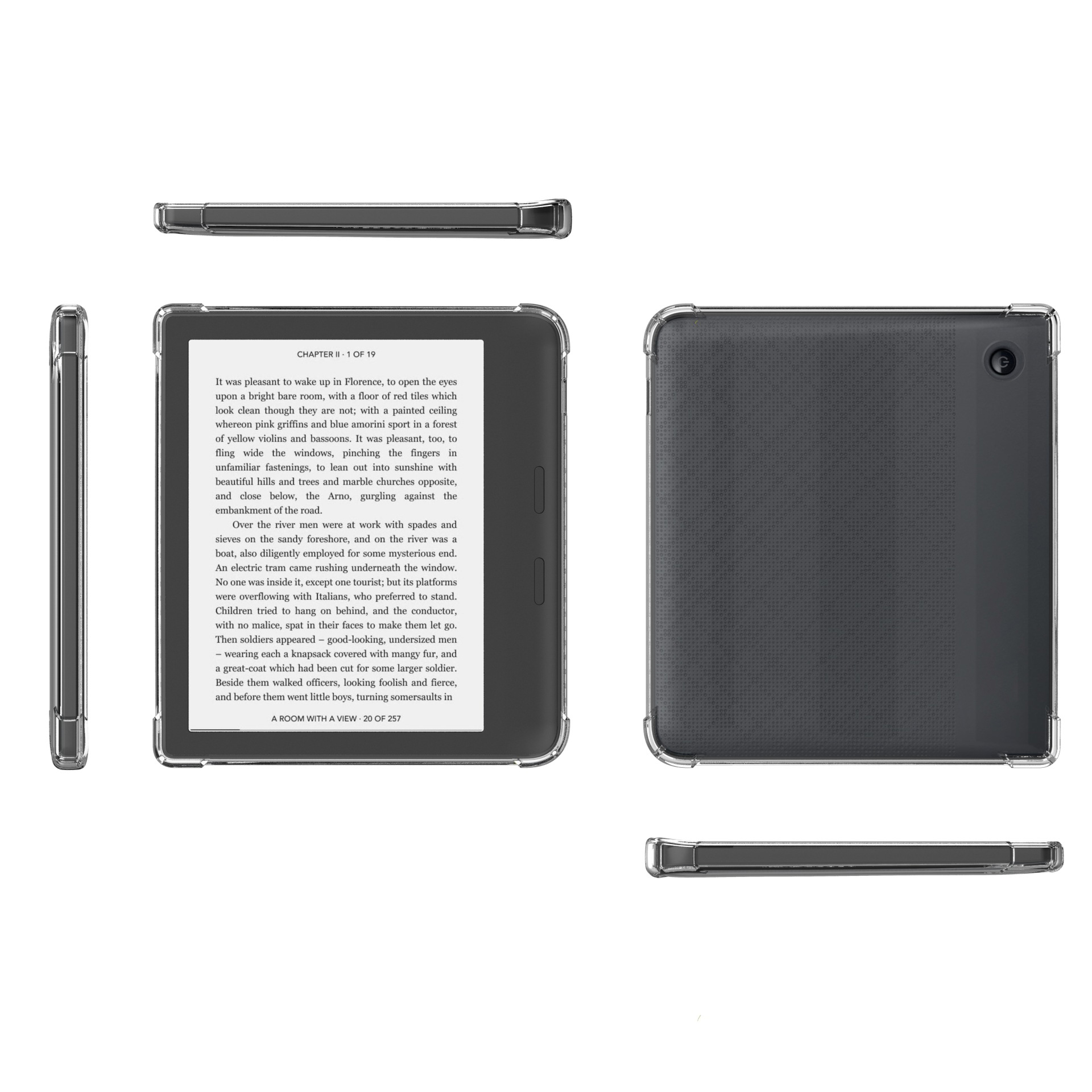 Transparent Clear Soft TPU Cover Case for Kobo Libra Colour 2024