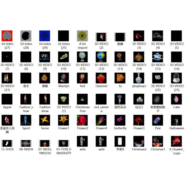 Newest 3d Hologram Fan Backpack Led Fan 32cm 42cm 50cm 65cm for Advertisement Hologram Projector Display Equipment for Event