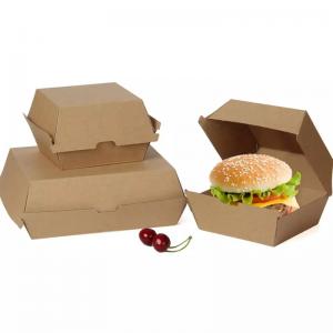 Buy cheap 120 Deg Disposable Burger Boxes Packaging Burger Hamburger Packaging Box product