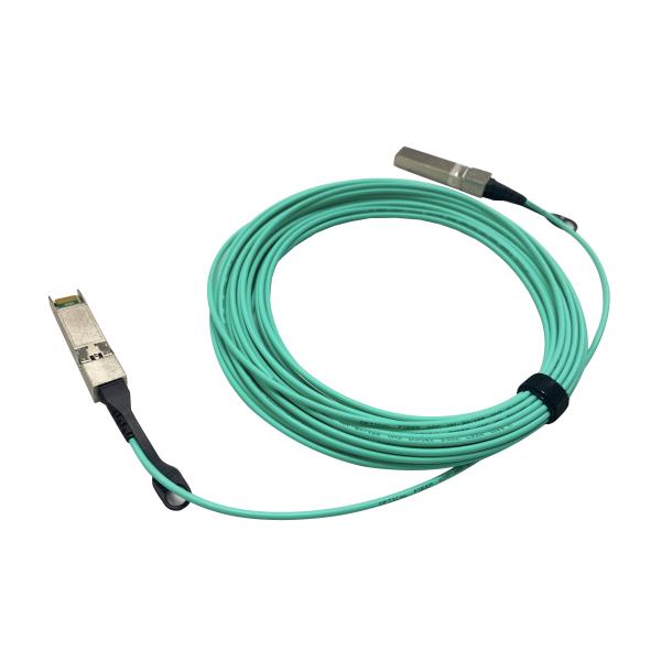 LSZH Duplex Active Optical Cable Fiber Optic Communication Multimode 50/125 OM3 SFP+ AOC