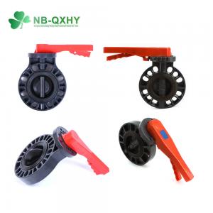 Buy cheap PVC Flange Butterfly Valve with ABS Handle and Wafer End Connect DN50-DN500 product