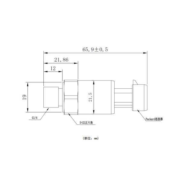 CP Series C 304 316 Stainless Steel 1% BFSL Eramic Pressure Sensor