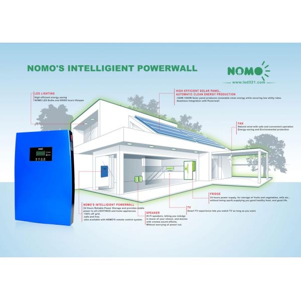 8 H Fast Charging Off Grid Solar System LCD Display Touch Operation