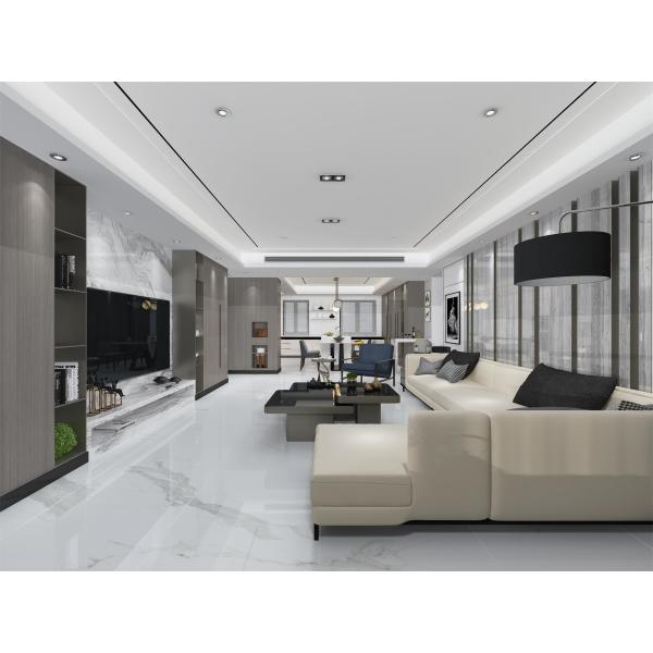 China Factory Wholesale Most Competitive 36"*72" High Quality Glazed Polished White Gloss Marble Floor Tiles