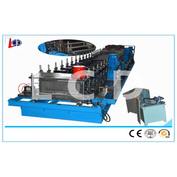 Gear Driven Cable Tray Roll Forming Machine 350H Steel Frame 15m / Min Forming Speed