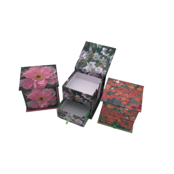 custom printing 2 layers drawer luxury paper gift box packaging with magnet