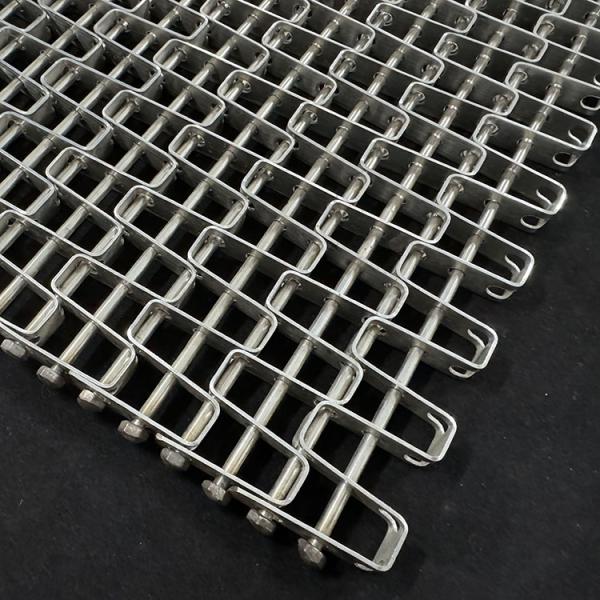304 316 Stainless Steel Honeycomb Mesh Conveyor Belt For Food Industry