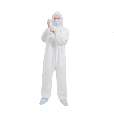 Safety Non Sterile Disposable Protective Coverall 65gsm