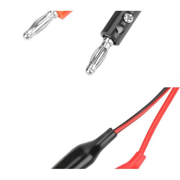 Crocodile Alligator Clip to Banana Plug Test Lead Wire Cable for Multimeters Circuit