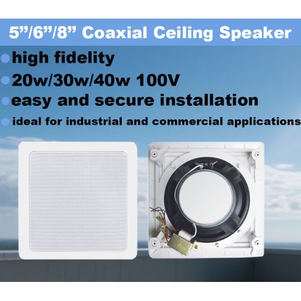 8-inch 40W Coaxial Speaker Passive Loudspeaker High Quality PA System