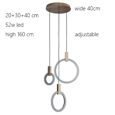 Unusual Acrylic Contemporary pendant lights Circle Lampshade For indoor home Lighting