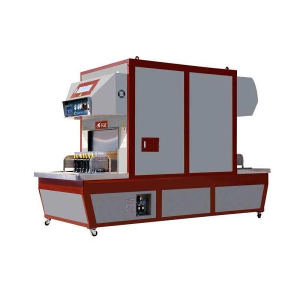 220V Voltage YT-701A-B Automatic Hot Melt Gluing Leather Edge Folding Machine with Machine Dimension of 1200*550*1280 MM