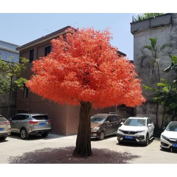 Large Lifelike Outside Artificial Maple Tree Environmental Non Toxic