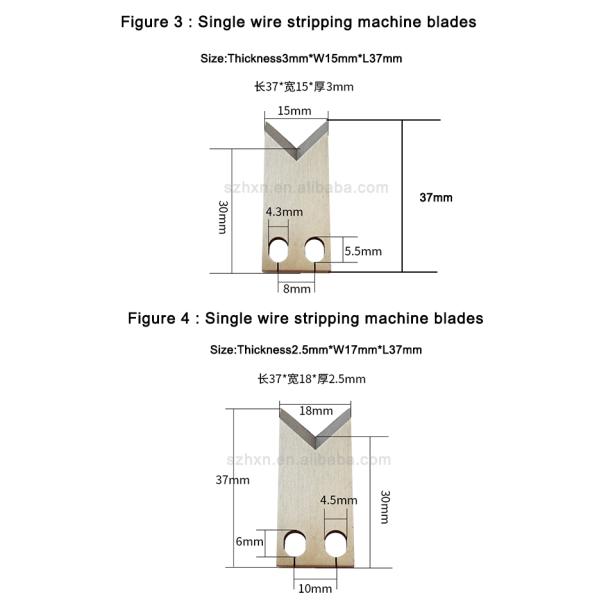 Customized Wire Cutter Stripper Blade for Cutting Function Cable Stripping Knife