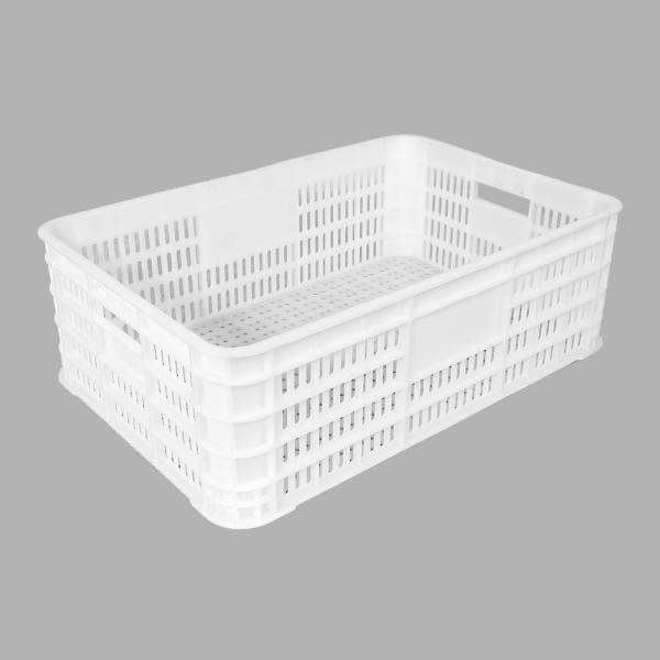 Customized Logo Stackable Plastic Storage Basket for Supermarket Display and Storage