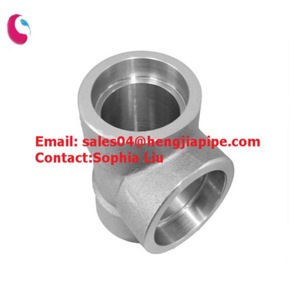 high pressure Socket weld & Threaded steel tee