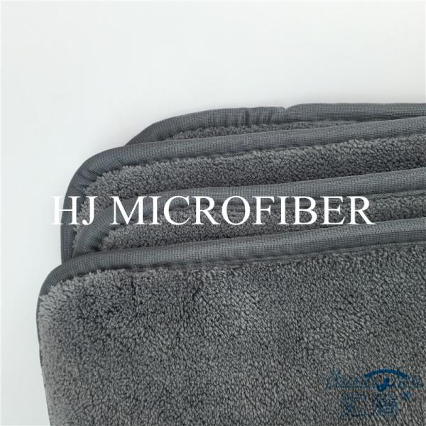 Grey Color Car Cleaning Cloth Towel High-Low Pile Car Wash Tools Microfiber