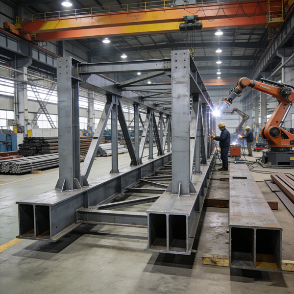 Commercial Prefabricated Steel Structures Withstand Strong Winds / Gusts