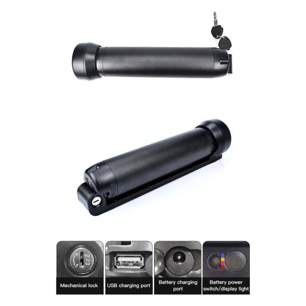 Small Bottle Style 24V/36V Haitu No. 2 Electric Bicycle Lithium Battery Pack E Bike Battery Pack