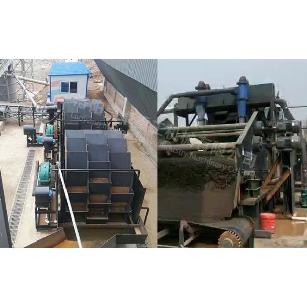 50 Tph Sand Power Washer , Gravel Washing Machine Recycling Dewatering Line