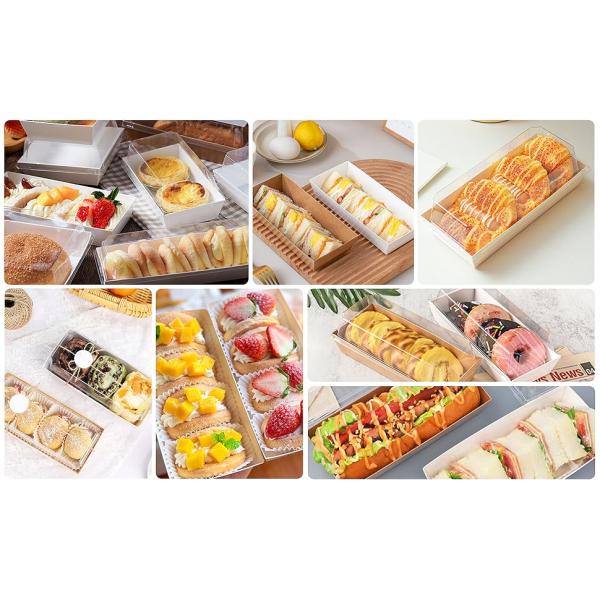 Paper Charcuterie Boxes with Clear Lids