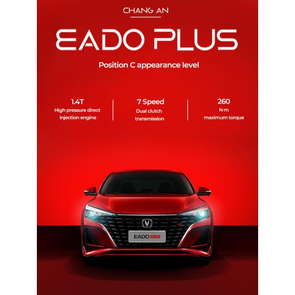 Sedan Changan Eado Plus Car Max 200km/H Low Oil Consumption
