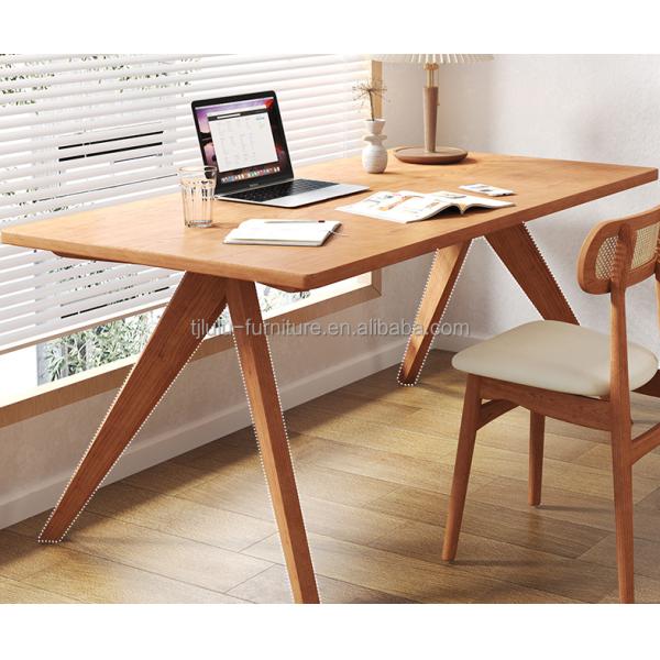 Nordic Direct Home Furniture Solid Wood Rectangular Dining Table for Functional Dining Space