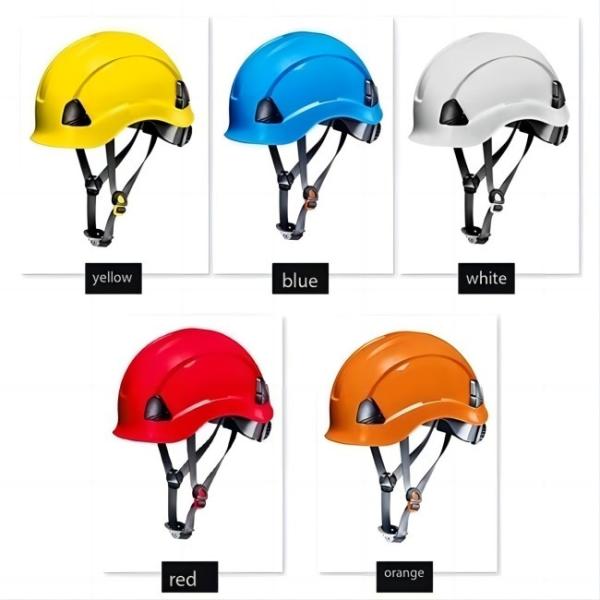 ABS Adjustable Safety Helmet with 6-Point Head Harness and 53-64cm Size for Construction and Outdoor Protection