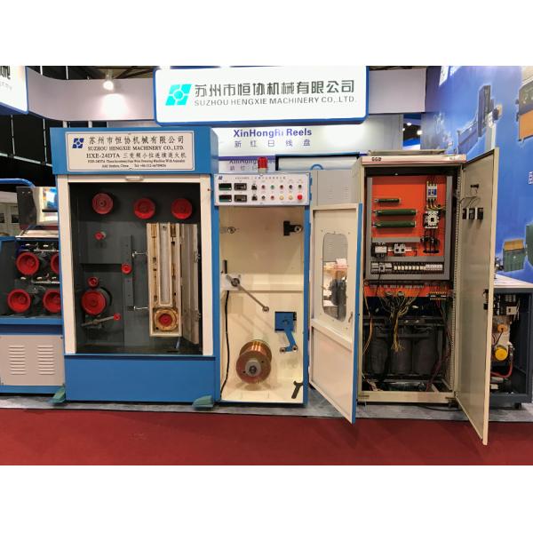 AC 3 Phase Customized Wire Drawing Machine , Small Wire Drawing Machine With Annealing