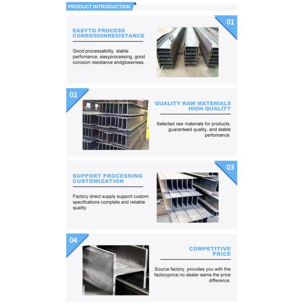 Construction Structure 100*100 H-Beam with and Tolerance ±1% at Customized Specifications