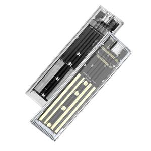 Buy cheap 1000mb/s M2 SSD Case To Usb Type C Transparent Hard Drive Enclosure product