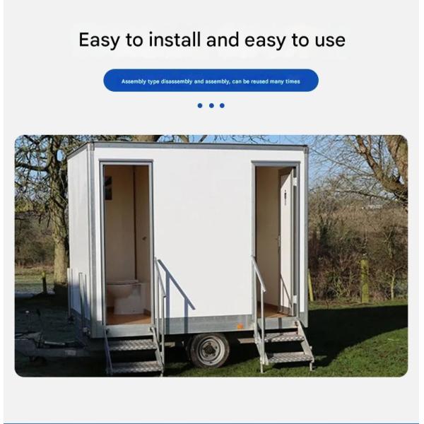 Steel Structure Mobile Toilet Designed for Scenic Spots and Environmental Protection