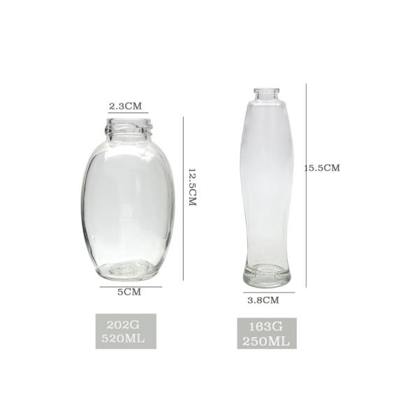 Bathroom Clear Empty Cosmetic Glass Bottles With Pump Dispenser Refillable