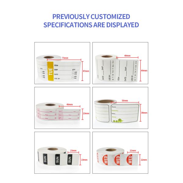Color Fluorescent A4 Label Stickers - High Visibility Warning Labels