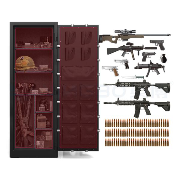Large Gun Secure Box Gun Safe Box Protect Firearms Fire Resistant Anti Pry Safe Box