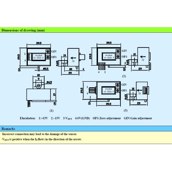 400A Open Loop Hall Effect Current Sensor For Electronic Current Measurement