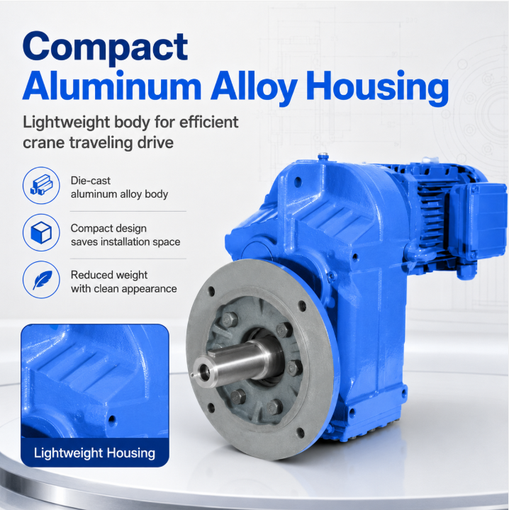 Compact FF Series Flange Mounted Parallel Shaft Reduction Motor High Efficiency Helical Gearbox for Industrial Machinery