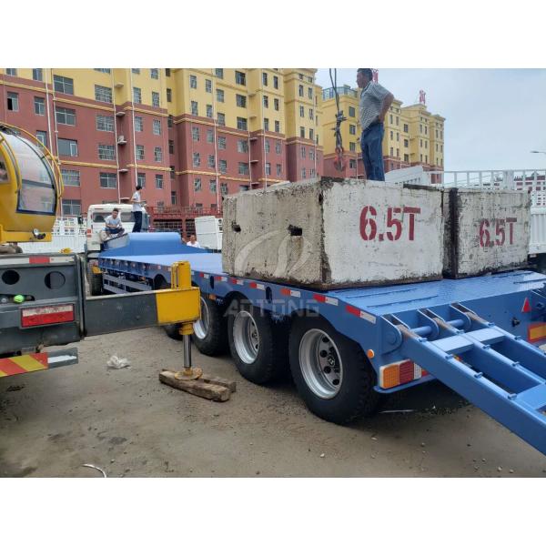 NDRC Announced Enterprise low bed semi trailer with gooseneck and 2 axles in Nigeria