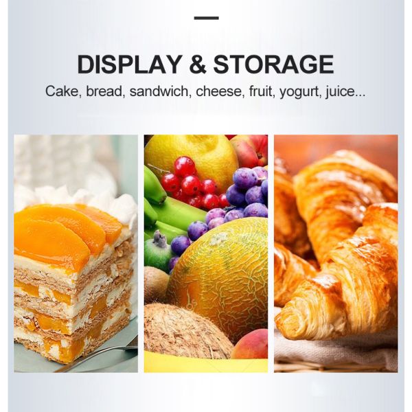 Wholesale Commercial Cake Bakery Display Fridge Chiller Vitrine Glass Cake Fridge Counter