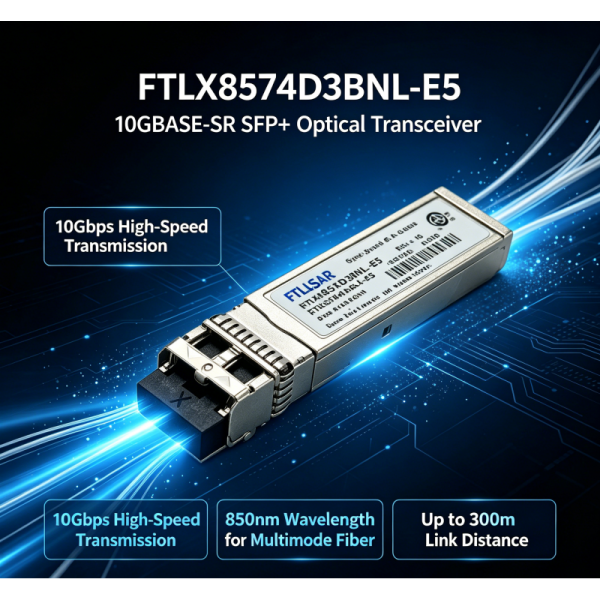 0G 850nm Shortwave Multimode Hot Pluggable SFP+ Optical Transceiver With Duplex LC Connector & Class 1 Laser Safety Certification