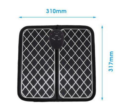 electrical foot massager with detachable control unit EMS electric mat foot circulation massager