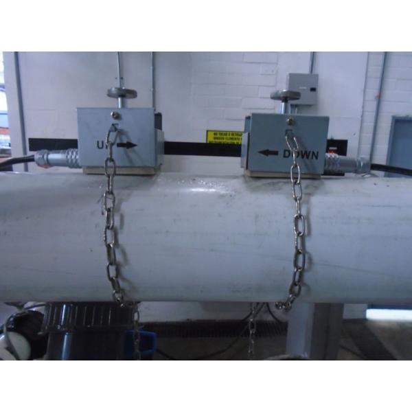 Transit Time Portable Ultrasonic Flow Meter For Liquid Non Intrusive Type