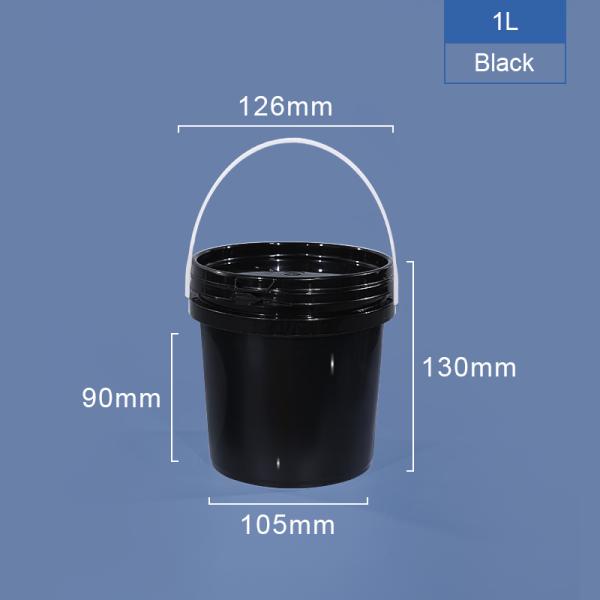 liquid fertilizer PP Round Plastic Bucket With Lid Handle Printing with Heat Transfer