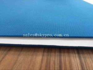 Buy cheap 4mm Thick Blue Anti Slip Fitness Jute Custom Printed Exercise Washable Waterproof PVC Yoga Mat Eco Friendly product