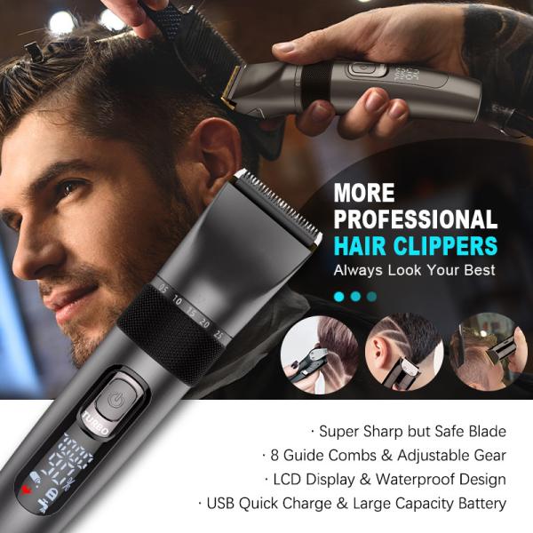 Household Cordless Hair Cutting Trimmers 61-90min With Stainless Steel Blade