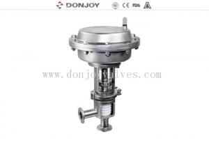 Buy cheap Stainless steel sanitary diaphragm regulating pneumatic reversing valve with square positioner product